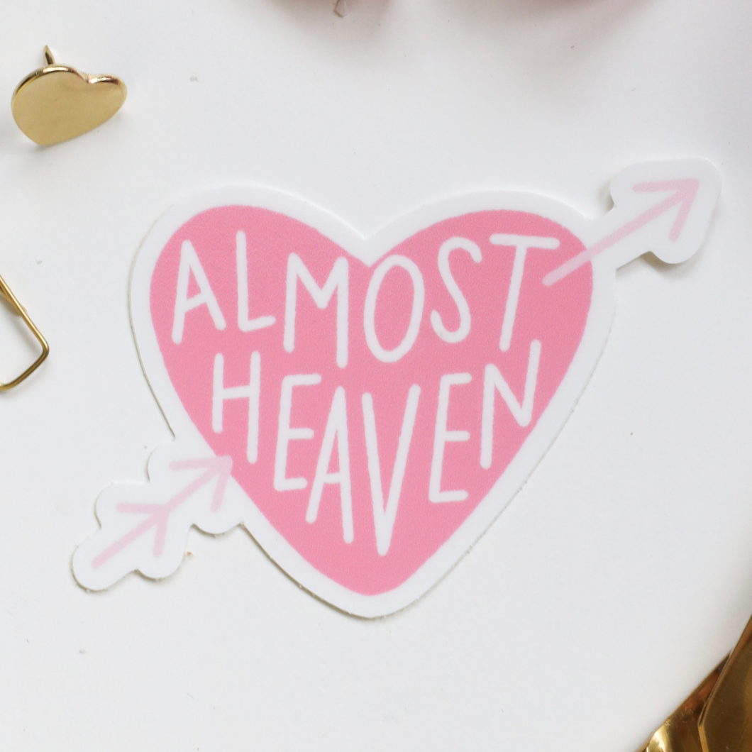 Almost heaven sticker