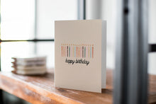 Load image into Gallery viewer, Happy birthday card with candles
