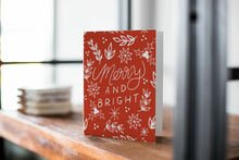 Load image into Gallery viewer, Merry and Bright card
