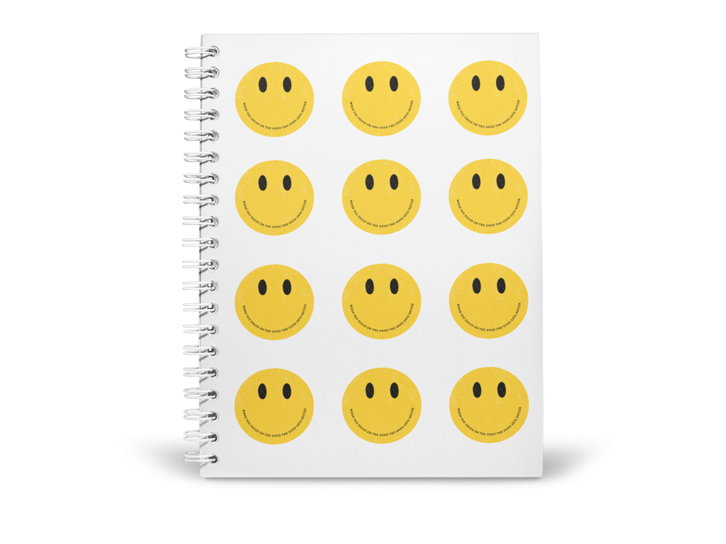 Smiley face notebook