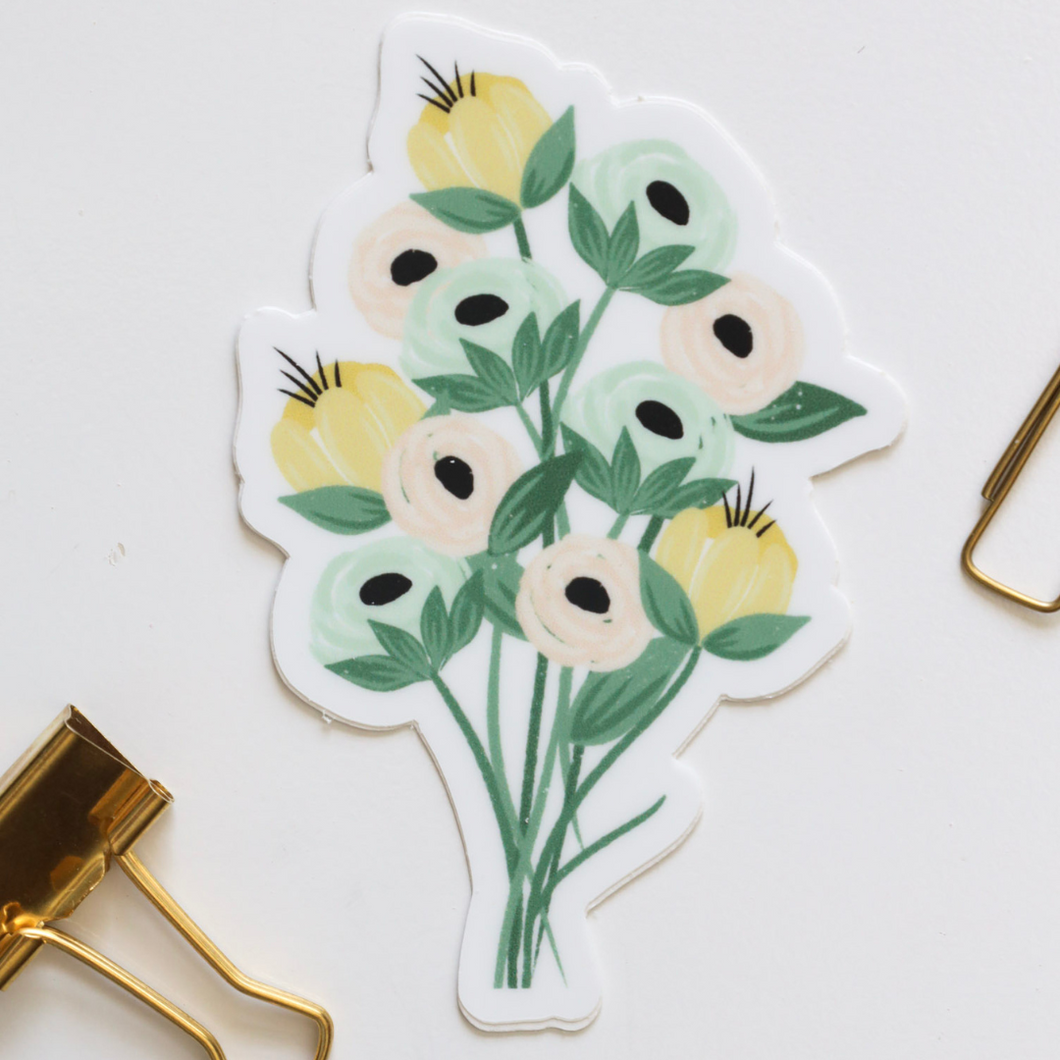 Spring bouquet of flowers sticker