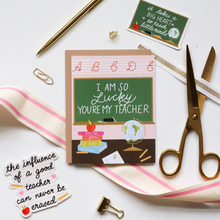 Load image into Gallery viewer, The influence of a good teacher can never be erased sticker
