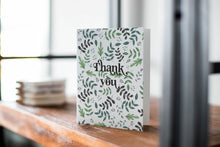Load image into Gallery viewer, Thank you card with greenery
