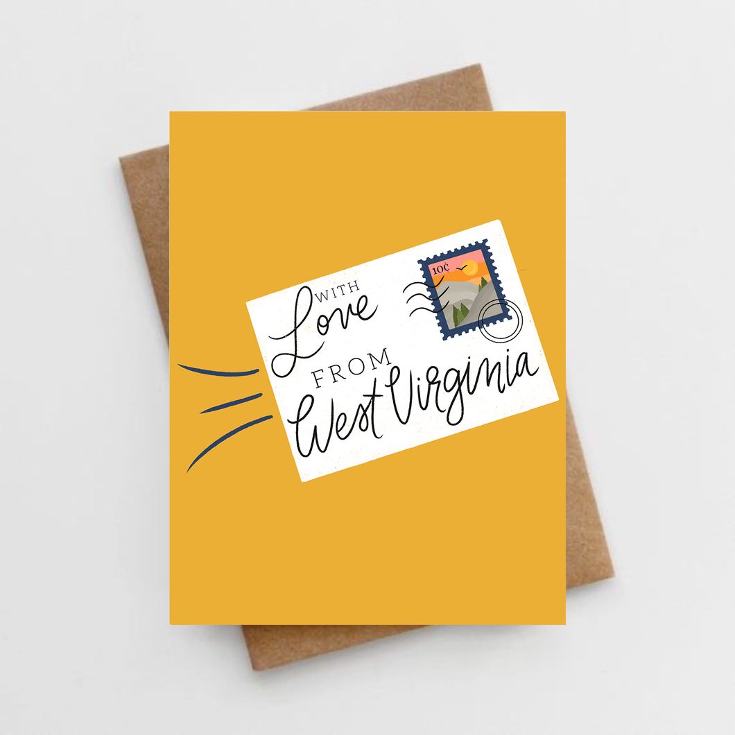 With love from West Virginia card